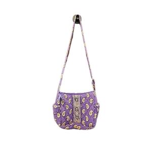 Vera Bradley SIMPLY VIOLET Retired Shoulder Bag/crossbody Purse Purple Paisley‎